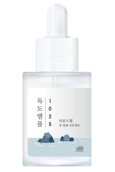Round Lab 1025 Dokdo Ampoule | Hydrating, Soothing, Nourishing, Hyaluronic Acid, Unscented (1.58oz)