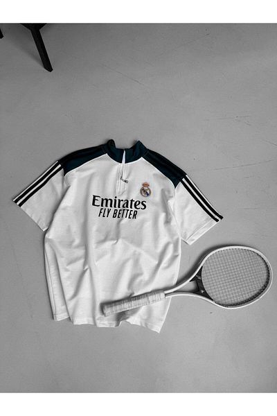 Sentinel R. Madrid Logo Embroidery Premium Zipper T-Shirt (Gift)