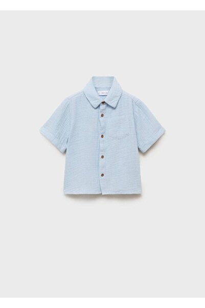 MANGO Baby Cămașă din bumbac bambula