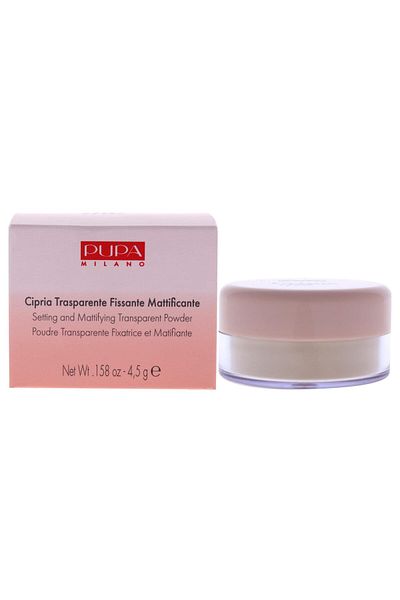 Pupa Milano Prime Me Loose Powder 001 Translucent - Lightweight, Blurs Pores, 0.1 oz