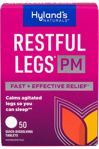 Hyland's Restful Legs PM, Nighttime Formula, Calms Agitated Legs, 50 Tablets