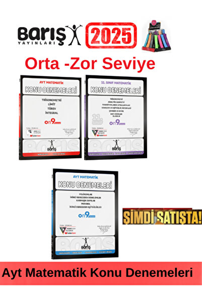 Fenomen Yayıncılık Barış Çelenk Ayt Matematik Konu Denemeleri+11.Sınıf Ayt Ko...