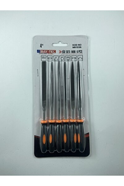 KL HOME 6 Parçalık Mini Eğe Seti -  İğne Model tip Demir Ahşap Metal Törpü Eğe