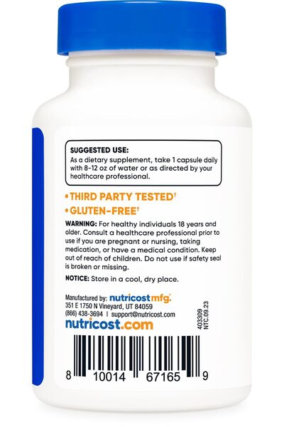 Nutricost CoQ10 200mg, 60 Vegetarian Capsules - High Absorption, Non-GMO, Coenzyme Q10