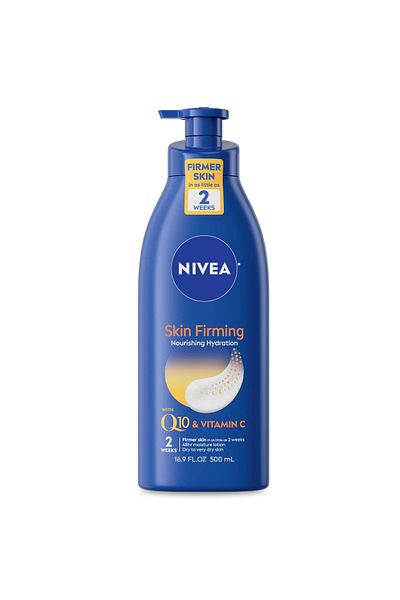 NIVEA Firming Body Lotion with Q10 & Vitamin C for Dry Skin, 16.9 Fl Oz Pump