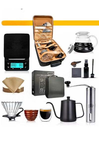 Generic V60 Set 12 Piece Coffee Drip Set Coffee maker with Tool Case