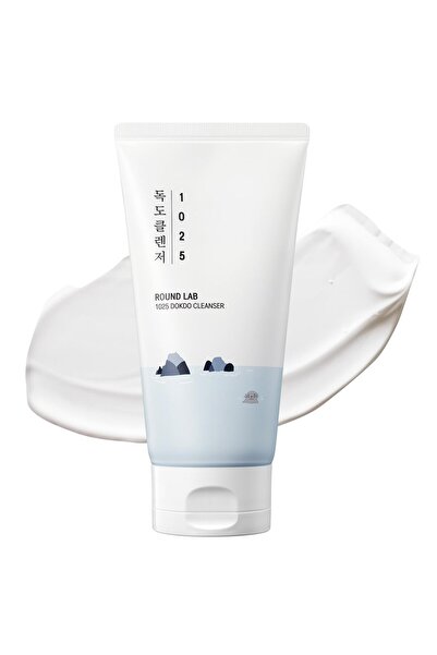 Round Lab منظف 1025 دوكدو، 5.07 أونصة سائلة، منظف للوجه منخفض الحموضة للبشرة الحساسة، غسول مرطب للوجه