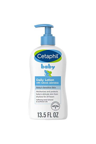 Cetaphil لوشن للأطفال بخلاصة الآذريون العضوي، 13.5 أونصة سائلة، فيتامين إي، ز...