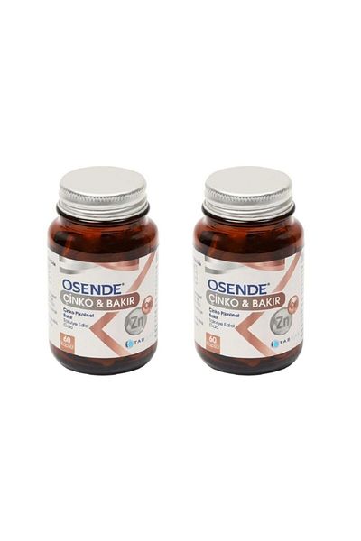 Osende Zinc and Copper 60 Capsules - 2 Pieces
