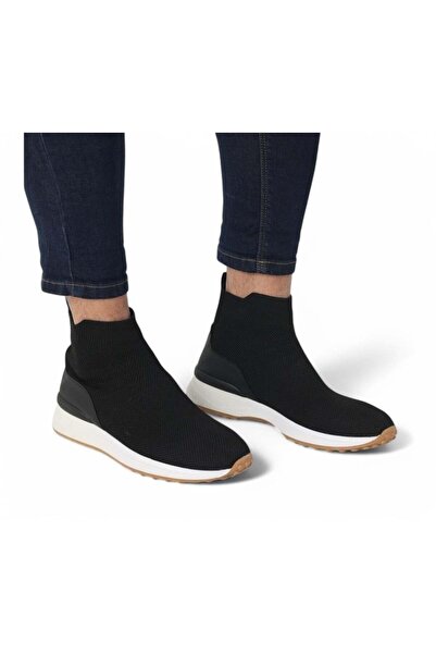 sistem Turtleneck Linen Men's Sports Shoes-Black