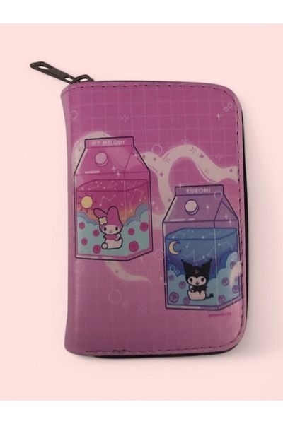 Görkem bebe ayakkabı ve tekstil Kuromi Girl's Wallet with Interior Compartment and Zipper