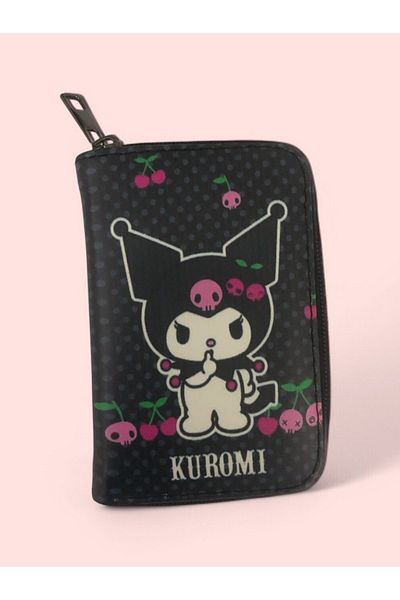 Görkem bebe ayakkabı ve tekstil Kuromi Girl's Wallet with Interior Compartment and Zipper