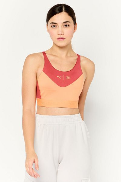 Puma Puma x First Mile Women Brand Logo Padded Sports Bra, Pale