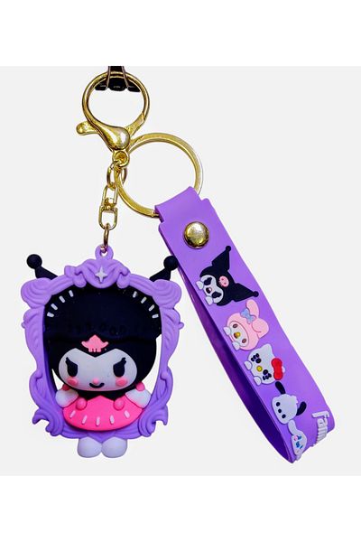 izmir yazici servis Kuromi Keychain Bag Ornament Accessory Jumbo Size Figure Size 6X8 Cm. Gift