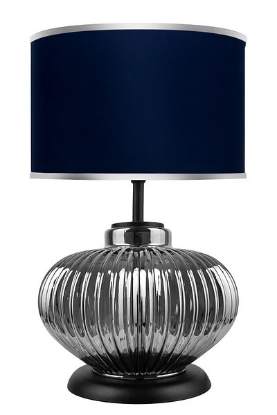 MINIMAL ETICARET VE BILGI TEKNOLOJILERI Ellipse Silver Chrome Glass Lampshade