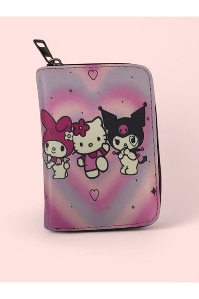 Görkem bebe ayakkabı ve tekstil Kuromi Girl's Wallet with Interior Compartment and Zipper