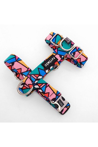 PATİMİO Colorful Dog Chest Collar