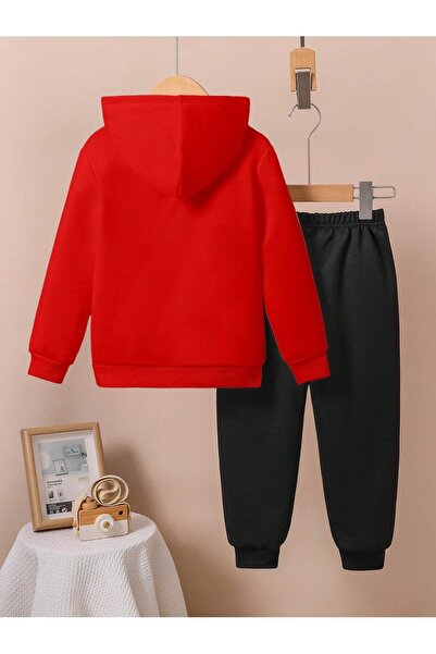 MODARAMA Çocuk Kız Ve Erkek Sevimli ve Havalı Günlük 2 li Alt Üst Takım