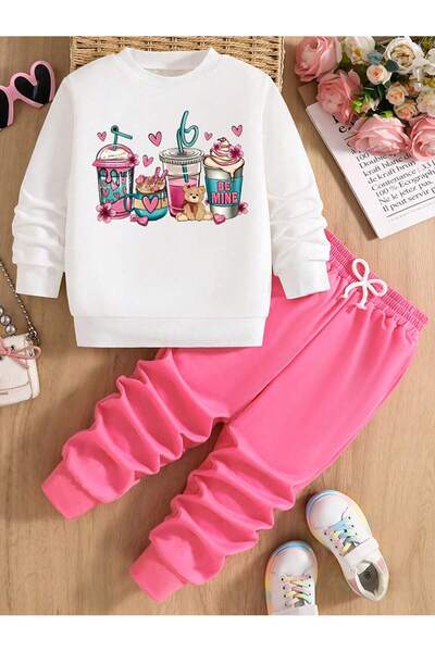 VESTIR BIEN Kids Girls and Boys Cute and Cool Casual 2-Piece Bottom Top Set