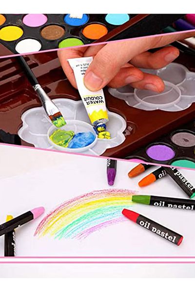 Allin 145 Piece Art Supplies Set Multicolor