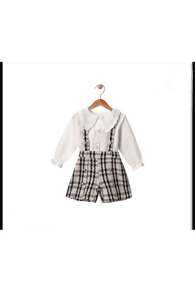 FEBA STORE Girl's Suit with Jacquard Shirt