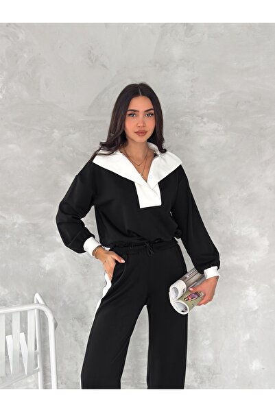 CyRo Set trening dama tesatura modal, detaliu dungi, legat cu cauciuc