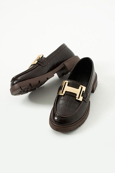 DUXAL SHOES Γυναικεία Loafer Παπούτσια Casual με ψηλή σόλα με αγκράφα