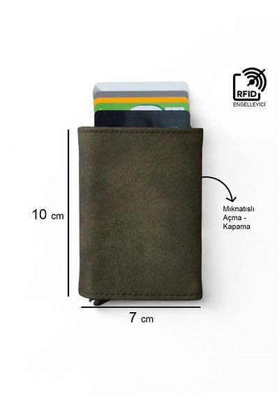 LEXA Boxed Rfid Protected Magnet Automatic Mechanism Card Holder Wallet