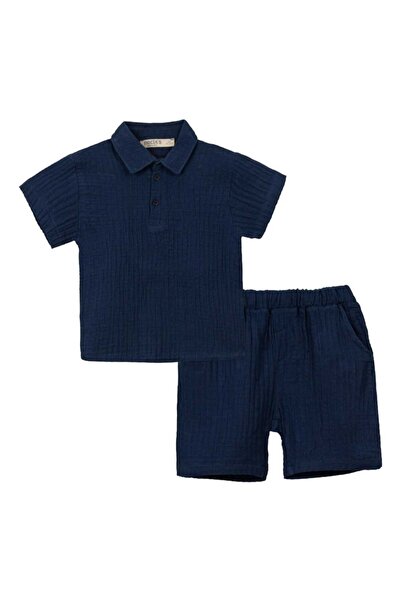 Necix's müslin erkek bebek ikili takım