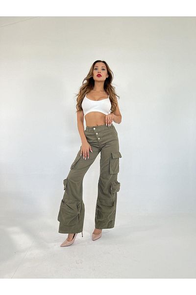 YONCA MODA 6486 Trousers-Khaki
