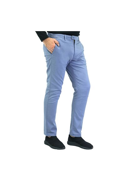Giordano Men's Cotton Spandex Twill Low Rise Slim Fit Khakis