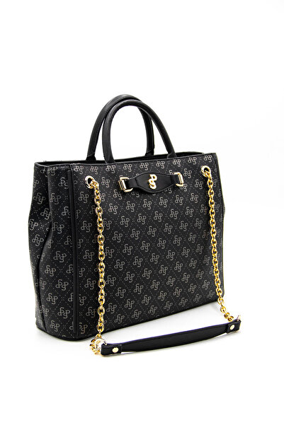 Silver Polo Women / Girls Shoulder Bag 1090-42792 M178 Black Platinum-Matte B...