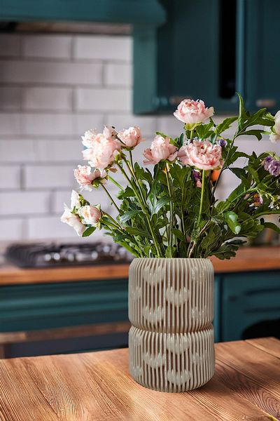 N NOXXO Bohemian Style Large Size Elegant Nordic Vase Colorful Large Size 15 X 25 cm Vegan Pla Mink