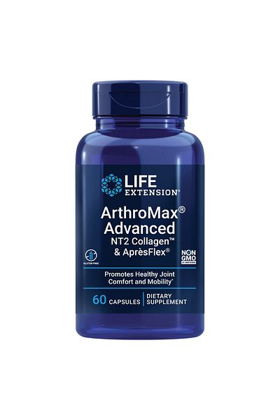 Life Extension ArthroMax® Advanced NT2 Collagen™ & AprèsFlex®, glucosamine, Boswellia, joint health, 60 caps