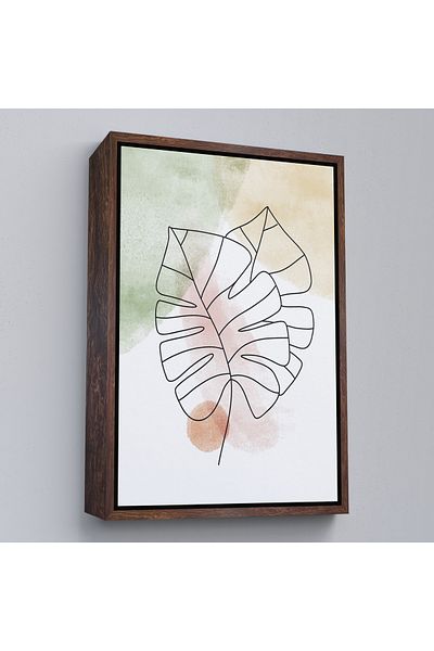 Harita Sepeti Pictură abstractă nordică cu cadru alb