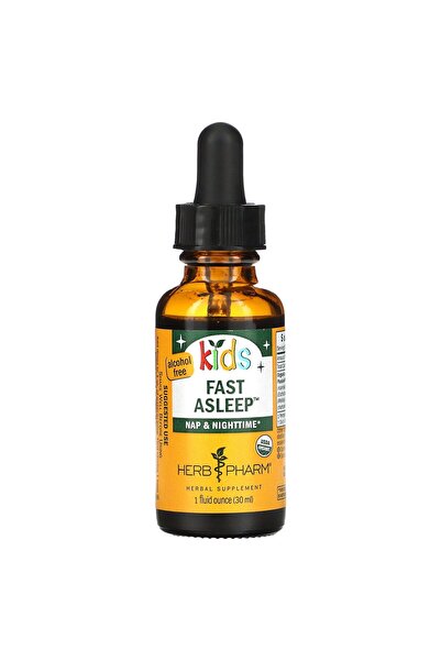 Herb Pharm Kids Certified-Organic Alcohol-Free Fast Asleep Liquid Herbal Form...