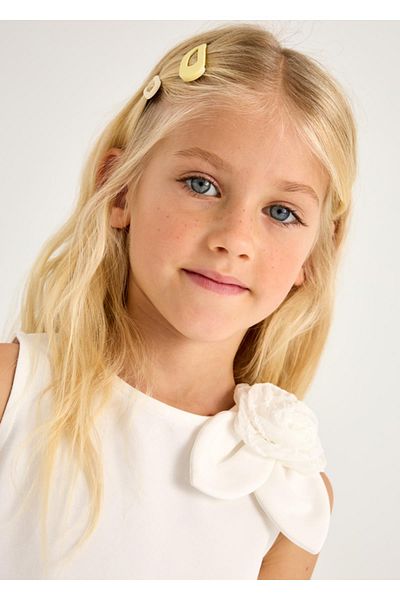 MAYORAL Flower Detailed Girl's Skirt Suit_Mnvs3966