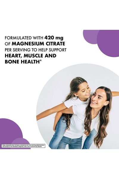 Bluebonnet Magnesium Citrate 420 mg - Calm Mind & Body, Heart, Muscle, Sleep Support - Non-GMO, Vegan - 16 oz