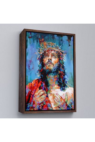 Harita Sepeti Pictură decorativă de perete Isus Hristos cu cadru alb