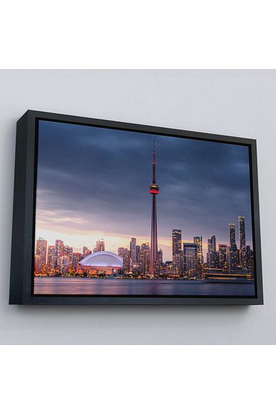 Harita Sepeti Tablou pe pânză peisaj canadian Toronto cu cadru auriu
