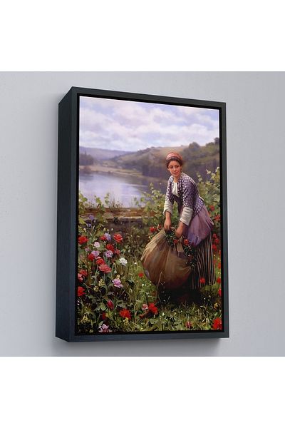 Harita Sepeti Pictură decorativă de perete pentru femei Gardener cu cadru auriu