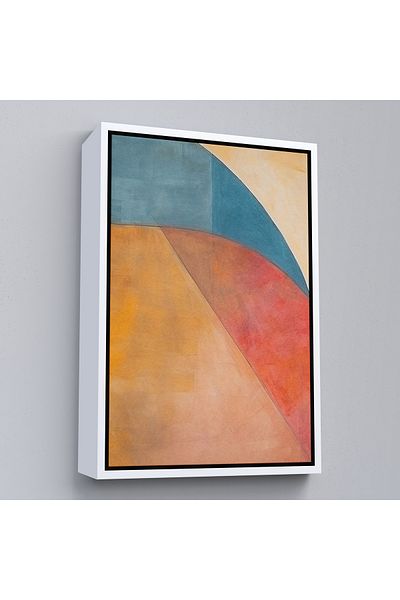 Harita Sepeti Pictură cu forme abstracte nordice moale cu cadru alb