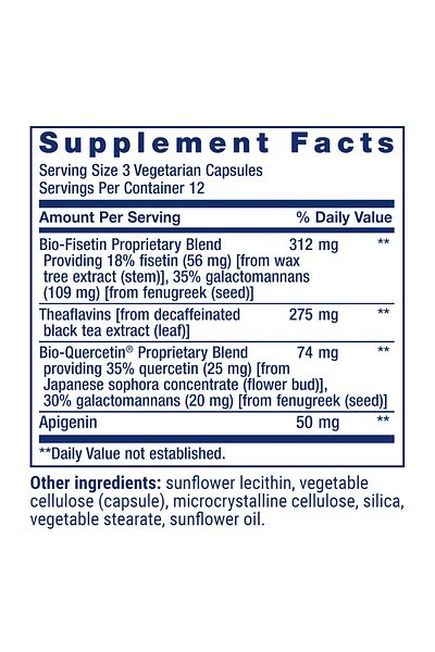 Life Extension Senolytic Activator®: Quercetin, Fisetin, Apigenin, Theaflavins, Gluten-Free, Non-GMO, 36 Capsules