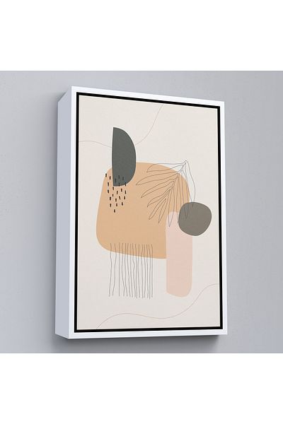 Harita Sepeti Pictură abstractă nordică cu cadru alb