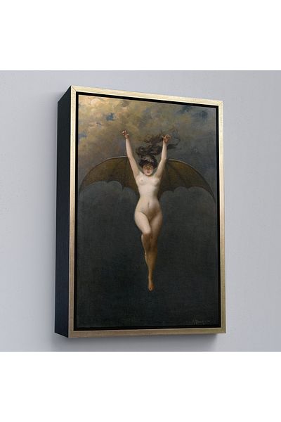Harita Sepeti Картина с прилеп в кафява рамка, Алберт Джоузеф Пено, La Femme Chauve Souris