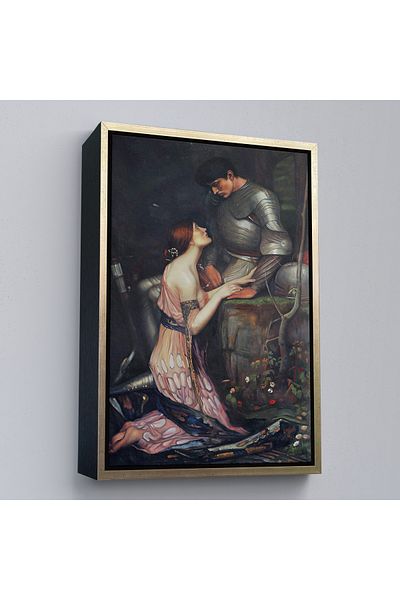 Harita Sepeti Кафява рамка на „Ламия и нейният рицар“ от Джон Уилям Уотърхаус, гоблени „Оренко“