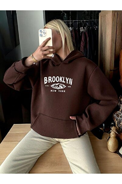 Tarzsokak سويت شيرت بقلنسوة ممتاز MAVİLENK