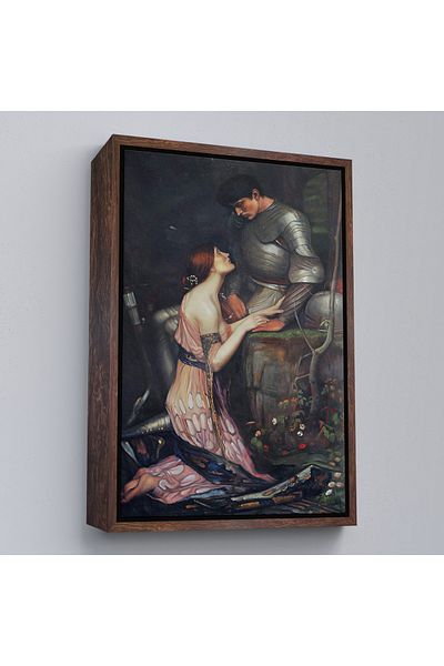 Harita Sepeti Pictură în cruce Lamia și cavalerul lui John William Waterhouse cu cadru alb