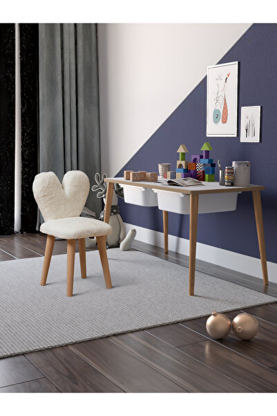 Bounteous Oyun Aktivite Masası Puf Tavşan Sandalyeli Ve Çocuk Masası