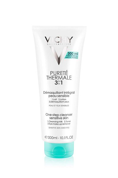 Vichy Pureté Thermale 3-in-1 Facial Cleanser, Face Wash, Toner & Makeup Remover for Sensitive Skin